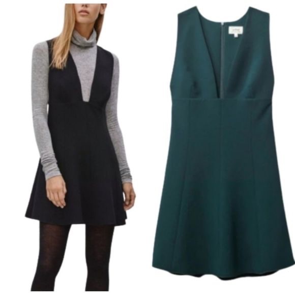 NWT Wilfred Montbrun Dress, Dark Green, Size 6 - Picture 5 of 5